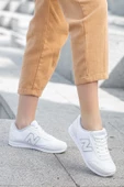 Kadın Siyah Füme Günlük Rahat Taban Comfort File Bağcıklı Hafif Esnek Yürüyüş Sneaker Spor Ayakkabı - 10