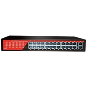EZCOOL EZ-24PSF 24 PORT 24xFE+2xGE GIGABIT POE SWITCH 320W - 1