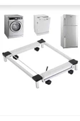 TRENDESK GRİ Beyaz Eşya Altlığı  Çeksür makine Altlığı Tekerlekli - 4
