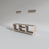 Kenzlife televizyon sehpası monako150 crd tv ünitesi raflı thumbnail 2