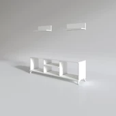 Kenzlife televizyon sehpası monako150 byz tv ünitesi raflı thumbnail 2