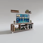 Kenzlife televizyon sehpası monako120 cvz tv ünitesi raflı thumbnail 2