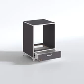 Kenzlife ankastre modülü kabini azot gri fırın ocak dolabı çekmeceli ayaklı sabit tabla thumbnail 3