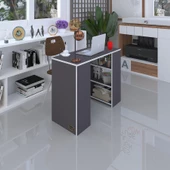 Kenzlife bilgisayar çalışma masası venüs gri ofis sekreter laptop thumbnail 1