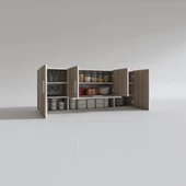 Kenzlife hazır mutfak acus32 crd 060*150*32 mutfak banyo dolabı kapaklı raflı thumbnail 2