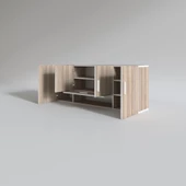 Kenzlife hazır mutfak acus32 crd 060*150*32 mutfak banyo dolabı kapaklı raflı thumbnail 3