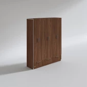 Kenzlife gardırop 6 kapılı 3 çekmeceli açelya150 cvz kapaklı gardolap dolap thumbnail 3