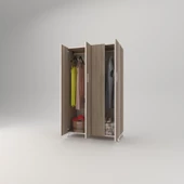 Kenzlife gardırop 4 kapaklı kapılı defne 168*100*42 crd ayaklı gardolap dolap thumbnail 2