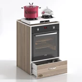 Kenzlife ankastre modülü kabini argon crd fırın ocak dolabı çekmeceli sabit tabla thumbnail 3