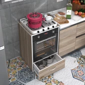 Kenzlife ankastre modülü kabini argon crd fırın ocak dolabı çekmeceli sabit tabla thumbnail 2