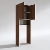 Kenzlife çamaşır makinesi dolabı sinem cvz 180*066*30 banyo kiler kapaklı arkalıklı - 4