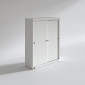 Kenzlife gardırop sürgülü kapaklı kapılı 140 papatya byz gardolap dolap thumbnail 2