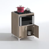 Kenzlife ocak dolabı bade crd 85*60*57 mutfak modül mini fırın  ankastre ocak için - 2