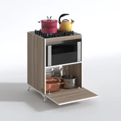 Kenzlife ocak dolabı demi crd 85*60*57 mutfak modül mini fırın  ankastre ocak için - 2