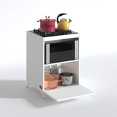 Kenzlife ocak dolabı demi byz 85*60*57 mutfak modül mini fırın  ankastre ocak için - 3