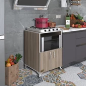 Kenzlife ocak dolabı aysu crd 85*60*57 mutfak modül mini fırın mikrodalga banyo ofis - 1