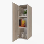 Kenzlife mutfak dolabı irem 090.030.32 crd 2 raflı kapaklı ofis banyo kiler evrak kitaplık - 1