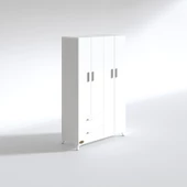 Kenzlife gardırop 4 kapaklı kapılı 2 çekmeceli gonca 168*100*42 byz ayaklı gardolap dolap - 2