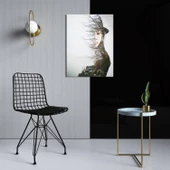 Knsz kafes tel sandalyesi 4 lü mazlum syhsyh ofis cafe bahçe mutfak - 2