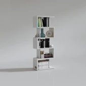 Kenzlife kitaplık raf diba1 byz 129X040x19 banyo kiler ofis (m) - 2