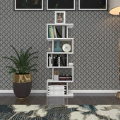 Kenzlife kitaplık raf diba1 byz 129X040x19 banyo kiler ofis (m) - 1