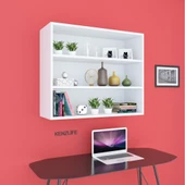 Kenzlife mutfak dolabı ıtır 090.090.30 byz 2 raflı kapaksız ofis banyo kiler evrak kitaplık thumbnail 3