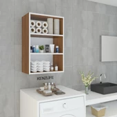 Kenzlife mutfak dolabı ıtır 090.060.30 cvz 2 raflı kapaksız ofis banyo kiler evrak kitaplık thumbnail 4