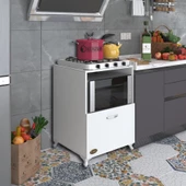 Kenzlife ocak dolabı ayşe byz 85*60*57 mutfak modül mini fırın mikrodalga banyo ofis modül - 1