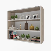 Kenzlife mutfak dolabı ıtır 090.090.30 crd 2 raflı kapaksız ofis banyo kiler evrak kitaplık thumbnail 1