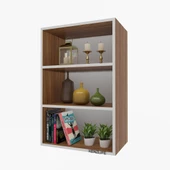 Kenzlife mutfak dolabı ıtır 090.060.30 cvz 2 raflı kapaksız ofis banyo kiler evrak kitaplık thumbnail 1