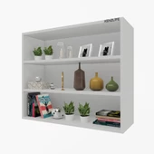 Kenzlife mutfak dolabı ıtır 090.090.30 byz 2 raflı kapaksız ofis banyo kiler evrak kitaplık thumbnail 1