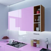 Kenzlife mutfak dolabı ıtır 090.030.30 cvz 2 raflı kapaksız ofis banyo kiler evrak kitaplık - 5