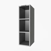 Kenzlife mutfak dolabı ıtır 090.030.30 gri 2 raflı kapaksız ofis banyo kiler evrak kitaplık thumbnail 2