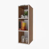 Kenzlife mutfak dolabı ıtır 090.030.30 cvz 2 raflı kapaksız ofis banyo kiler evrak kitaplık - 1