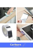 Özel Suya Sıcaklığa Dayanıklı Tamir Soba Boru Yama Alüminyum Yanmaz Folyo Bant 44mm 20mt - 3 Adet thumbnail 6