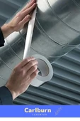 Özel Suya Sıcaklığa Dayanıklı Tamir Soba Boru Yama Alüminyum Yanmaz Folyo Bant 44mm 20mt - 2 Adet - 4