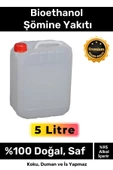 Özel Üretim %100 Doğal Saf Temiz Çevre Dostu Sıvı Koku Yapmayan Bioethanol Şömine Yakıtı 5 Litre - 1