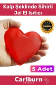 Premium Özel Üretim Kalp Şeklinde El Isıtıcısı Sihirli Jel Isıtıcı Torba Kalpli Cep Sobası 5'li Set - 1