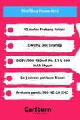 Deluxe Serisi Vantuzlu Su Geçirmez Şarjlı Mini Bluetooth Özellikli Beyaz Duş Kamp Sahil Hoparlörü - 4