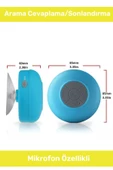 Deluxe Serisi Vantuzlu Su Geçirmez Şarjlı Mini Bluetooth Özellikli Beyaz Duş Kamp Sahil Hoparlörü - 2