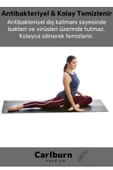 Özel Konfor Modeli Çift Taraflı Kaymaz Silinebilir Antibakteriyel Yoga Meditasyon Minderi 10mm Mat - 6