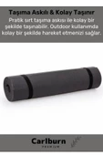 Özel Konfor Modeli Çift Taraflı Kaymaz Silinebilir Antibakteriyel Yoga Meditasyon Minderi 10mm Mat - 2