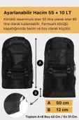 Ortopedik Su Geçirmez Konfor Modeli Fermuarlı Büyük Boy Çok Gözlü Bölmeli Kamp Outdoor Sırt Çantası - 3