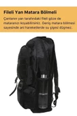 Ortopedik Su Geçirmez Konfor Modeli Fermuarlı Büyük Boy Çok Gözlü Bölmeli Kamp Outdoor Sırt Çantası - 6