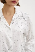 Puantiyeli Gömlek Beyaz thumbnail 4