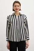 Robalı Çizgili Gömlek Siyah thumbnail 2