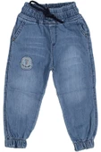 Erkek Çocuk Paça Lastikli Kot Pantolon BGL-ST03611 - 1
