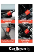 Premium Seri Pratik Islak Kuru Otomobil Oto Araç Araba Klima Temizlik Detay Fırçası 5+1 Set - 3