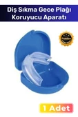 Özel Üretim Diş Çene Sıkma Gece Plağı Koruyucu Aparatı Önleyici Dişlik Uyku Aparatı Gıcırdatma - 1