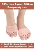 Valgus Silikon Ayak Bunyon Kemik Koruyucu Makaralı Ayak Gömleği Halluks Parmak Ayırıcı Düzenleyici - 1